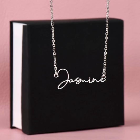 Elegant Signature-Style Name Necklace
