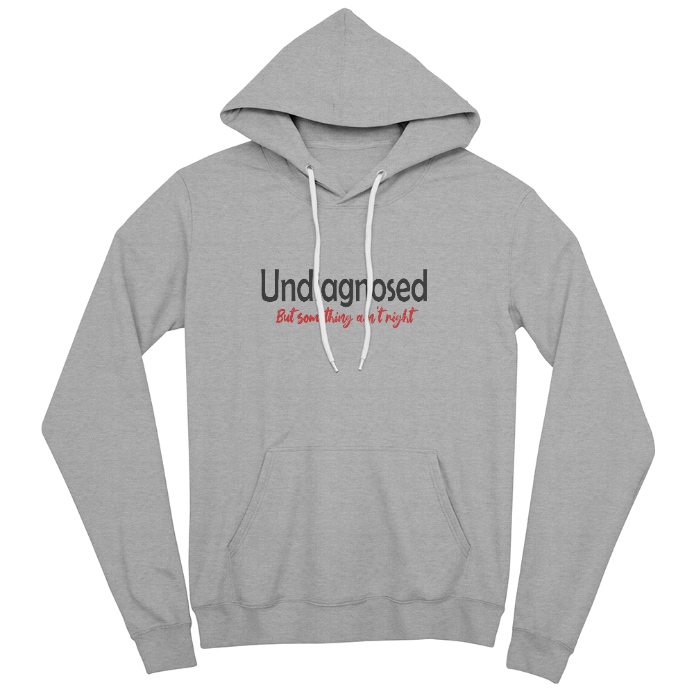 Novelty Hoodie - Undiagnosed but something ain't right - Funny - High Quality