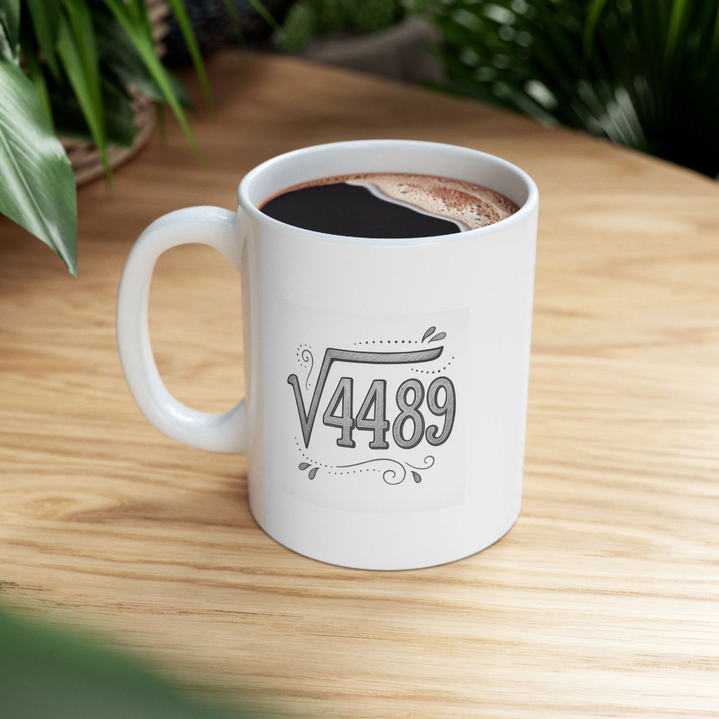 Funny Math '6-7' Ceramic Mug — Humorous Coffee Cup for Math Lovers (11oz & 15oz)