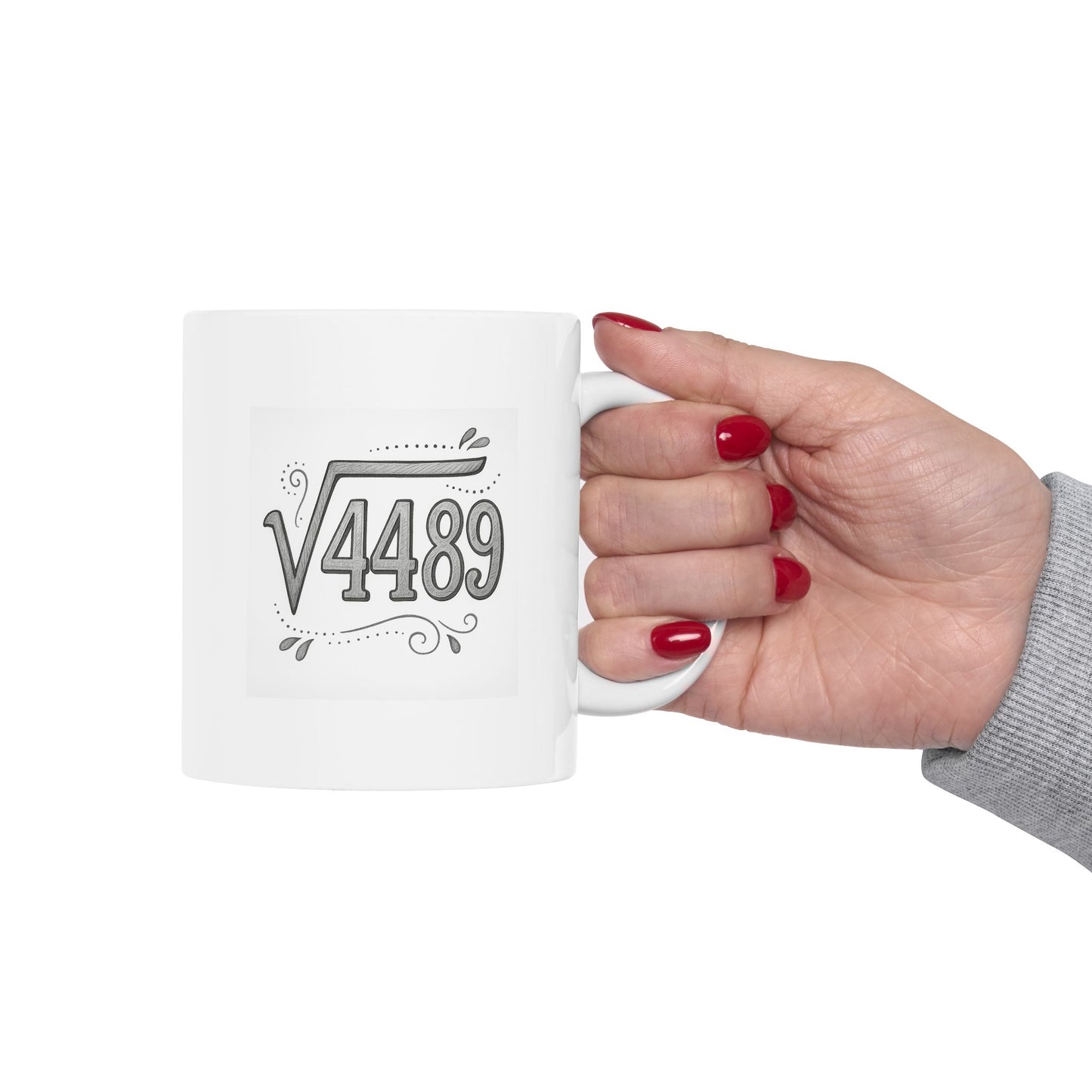 Funny Math '6-7' Ceramic Mug — Humorous Coffee Cup for Math Lovers (11oz & 15oz)