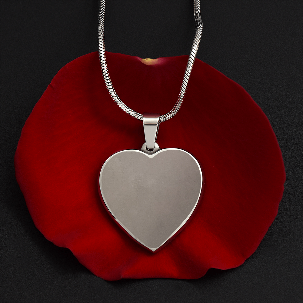 Engraved Heart Necklace - Perfect gift for your special love- personalized by you!