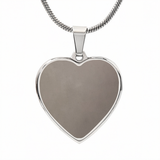 Engraved Heart Necklace - Perfect gift for your special love- personalized by you!