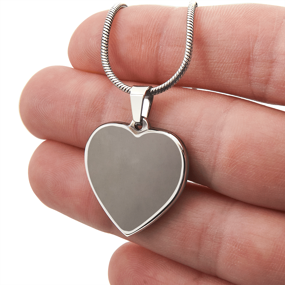 Engraved Heart Necklace - Perfect gift for your special love- personalized by you!
