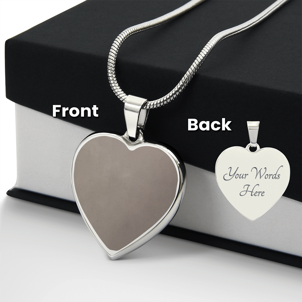 Engraved Heart Necklace - Perfect gift for your special love- personalized by you!