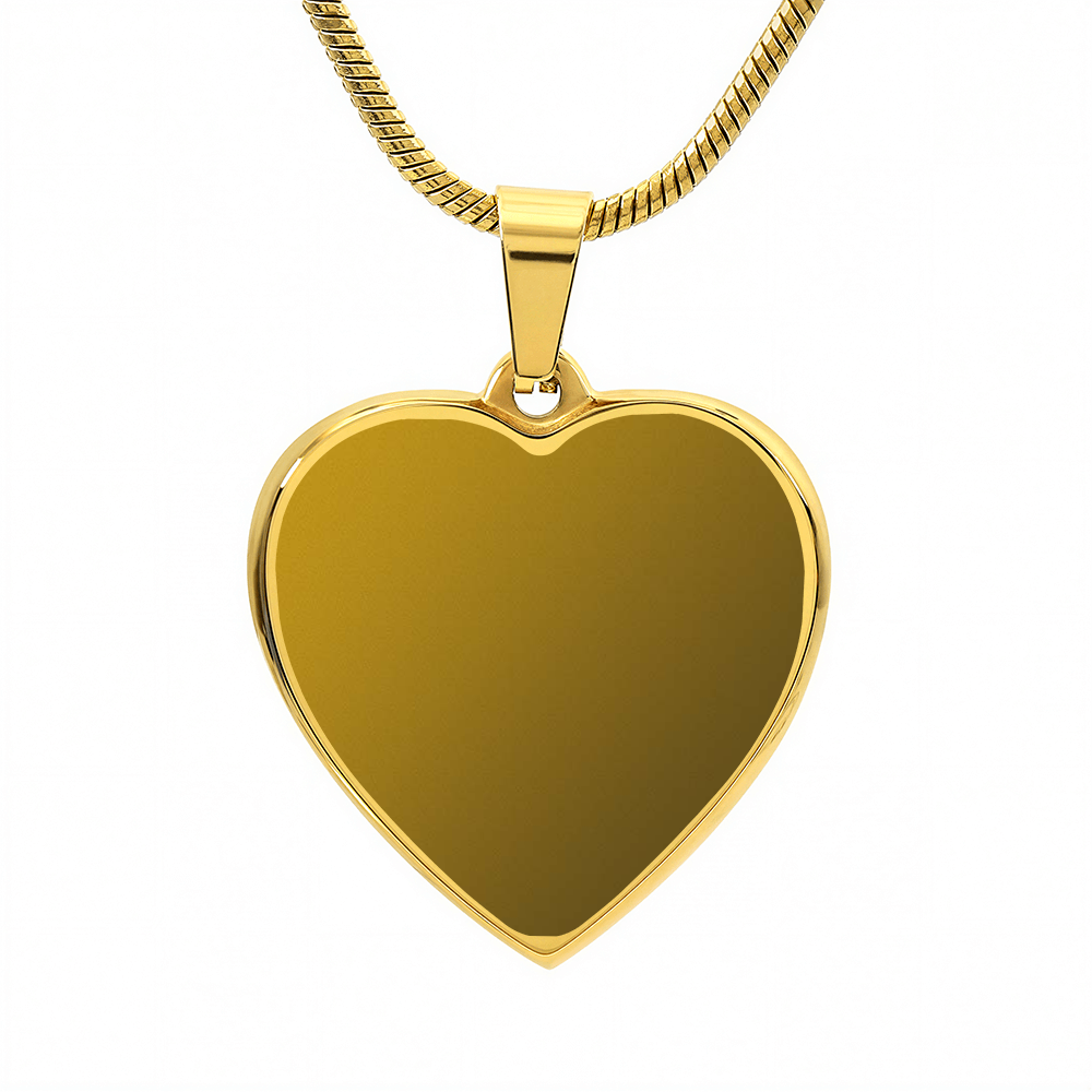 Engraved Heart Necklace - Perfect gift for your special love- personalized by you!