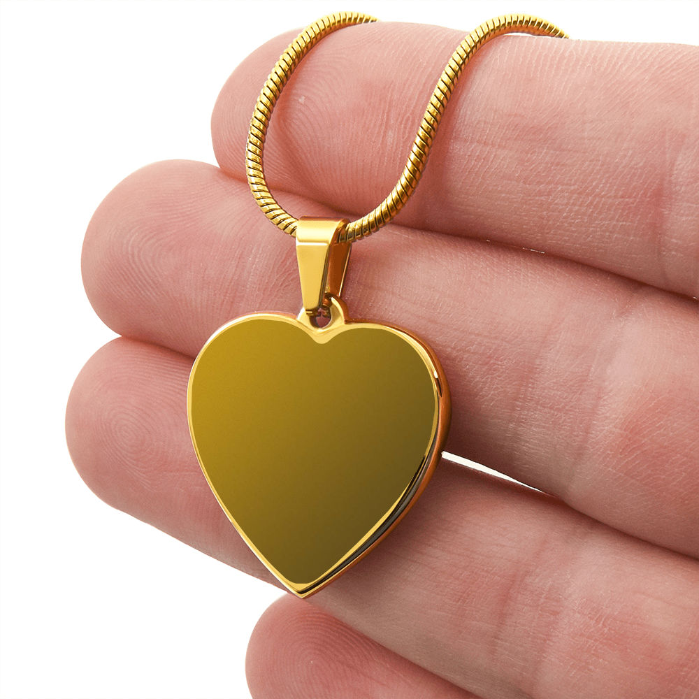 Engraved Heart Necklace - Perfect gift for your special love- personalized by you!