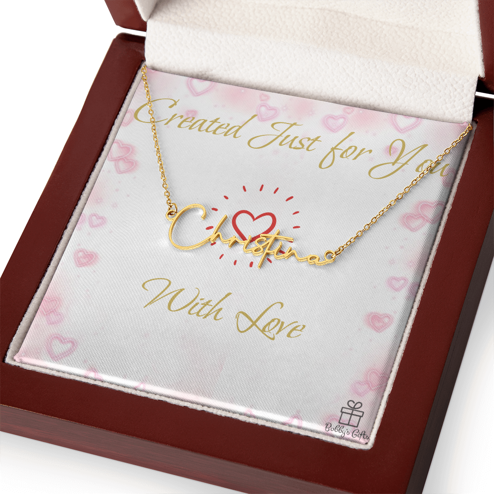 Elegant Signature-Style Name Necklace