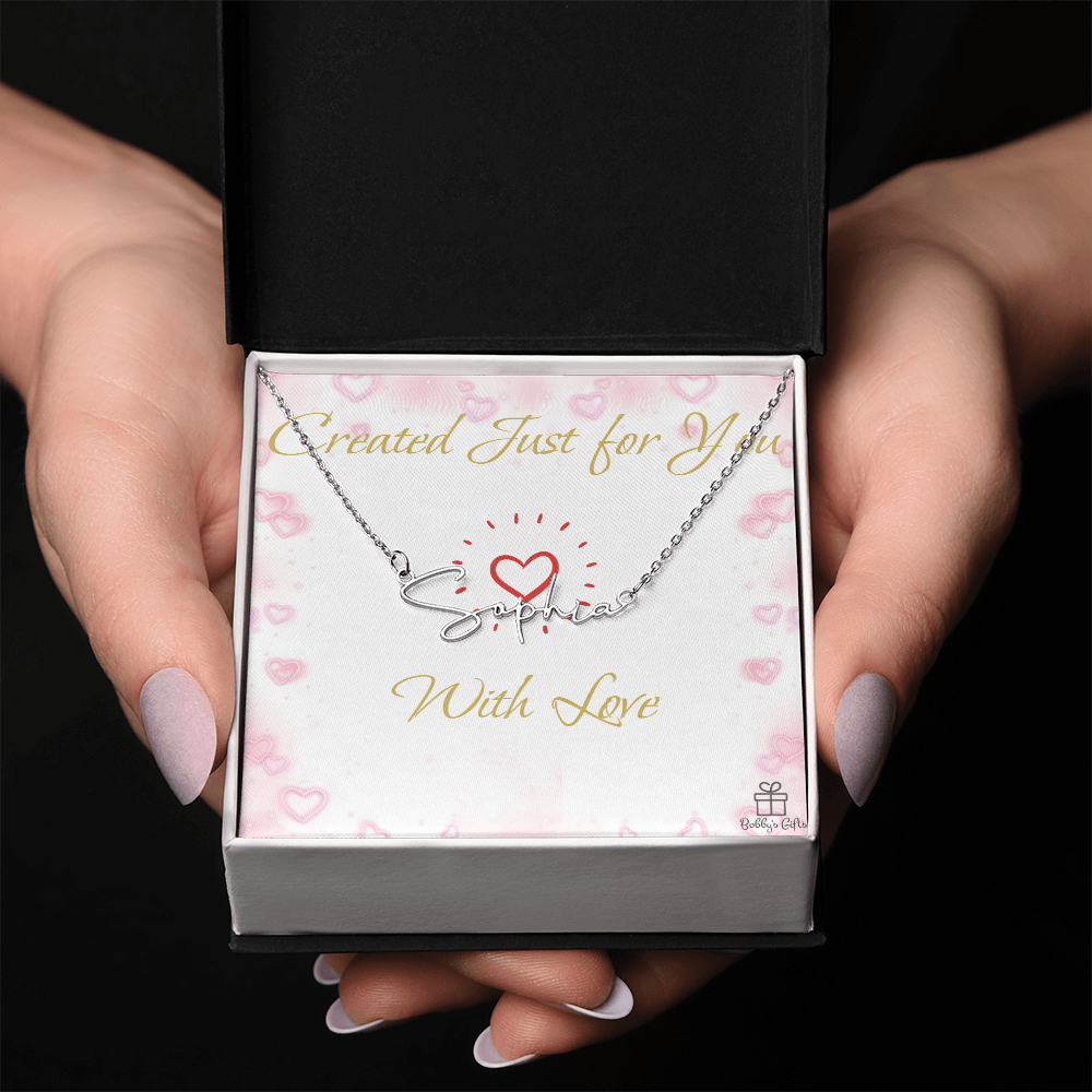Elegant Signature-Style Name Necklace